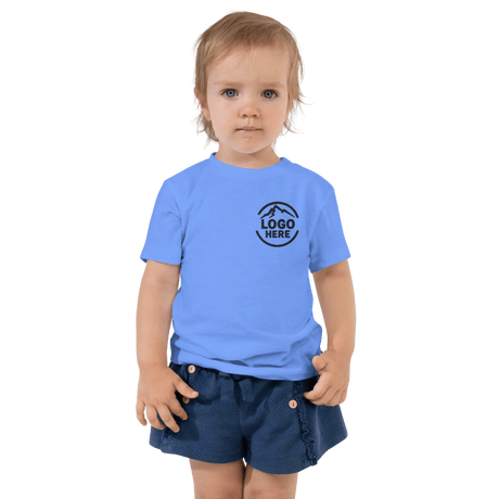 Custom Girls' Toddler Bella + Canvas Embroidered T-Shirt - Arklavo