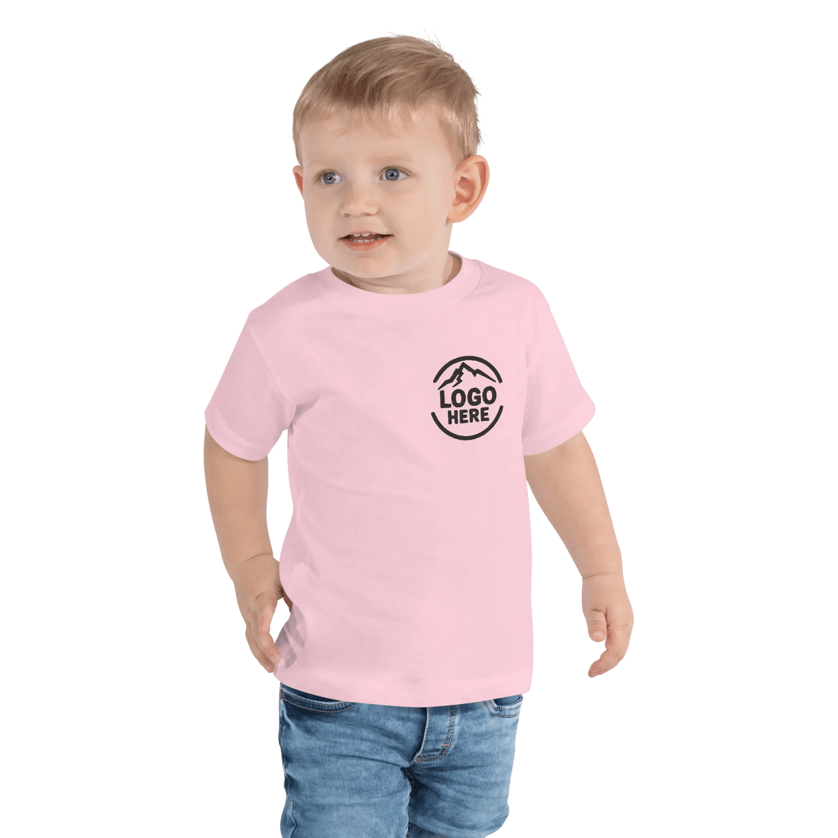 Custom Boys' Toddler Bella + Canvas Embroidered T-Shirt - Arklavo