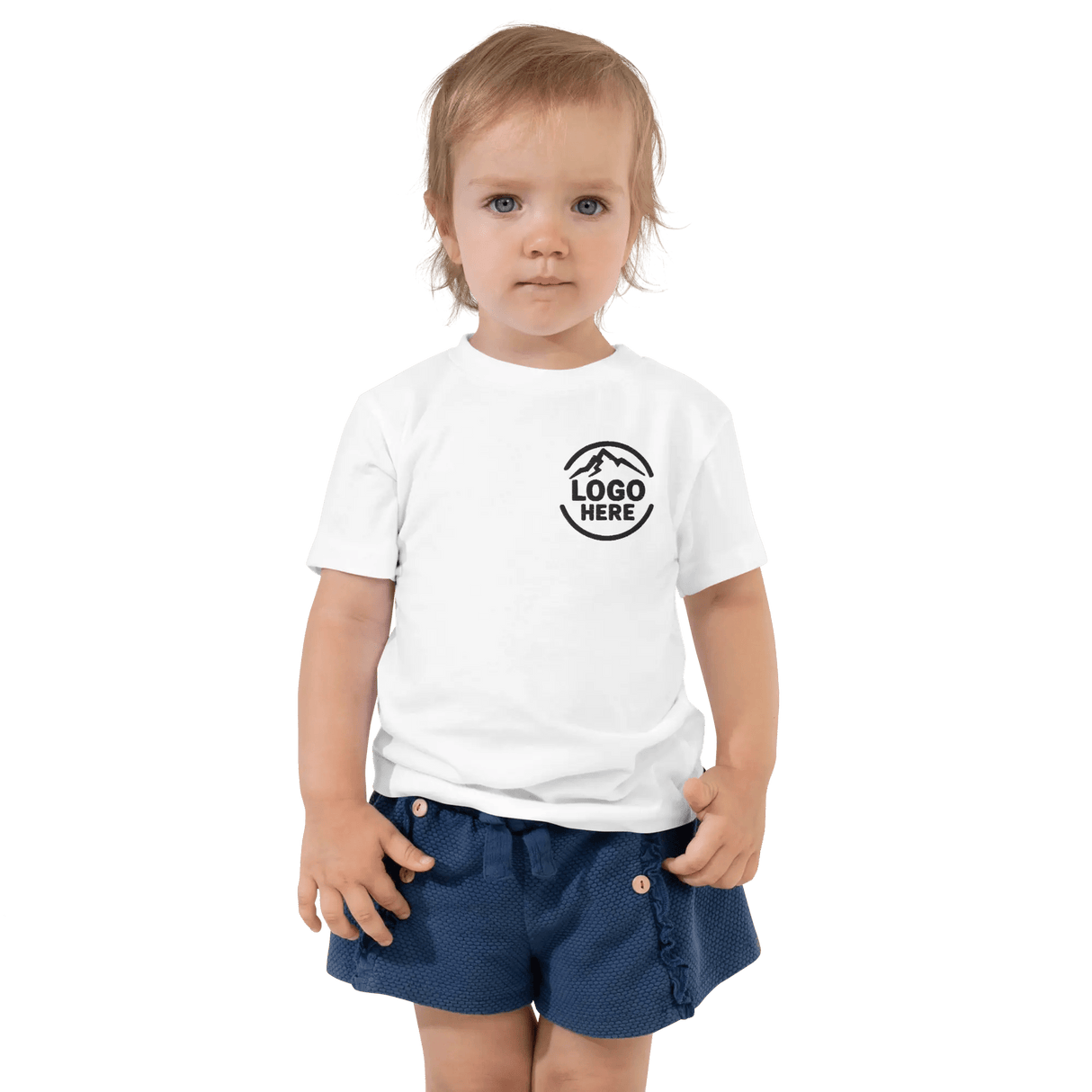 Custom Girls' Toddler Bella + Canvas Embroidered T-Shirt - Arklavo