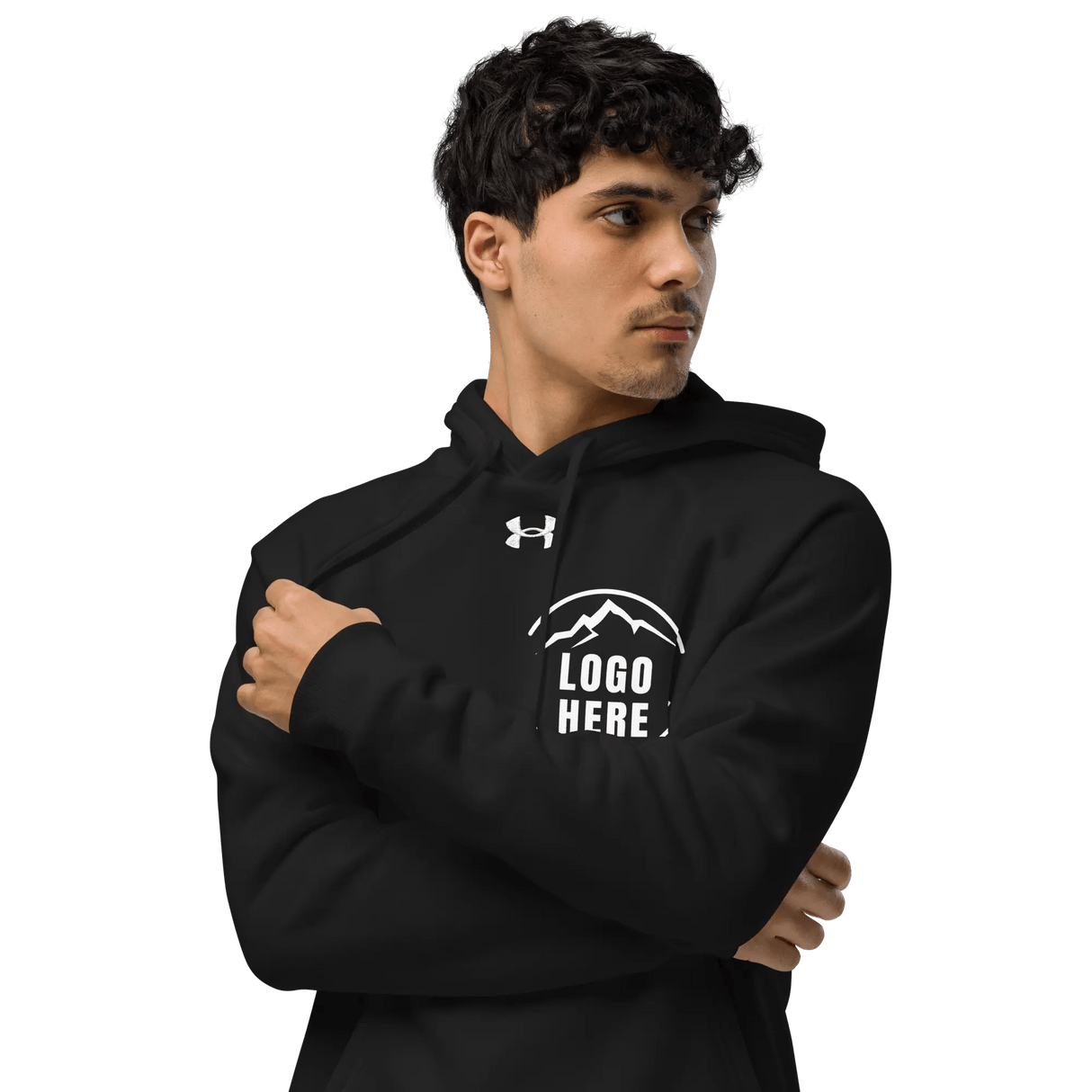 Custom Men's Under Armour Printed Performance Pullover Hoodie - Arklavo