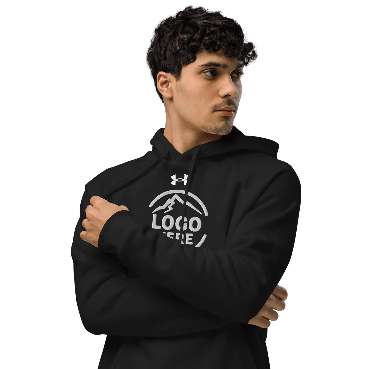 Custom Men's Under Armour Embroidered Comfort Fleece Pullover Hoodie - Arklavo