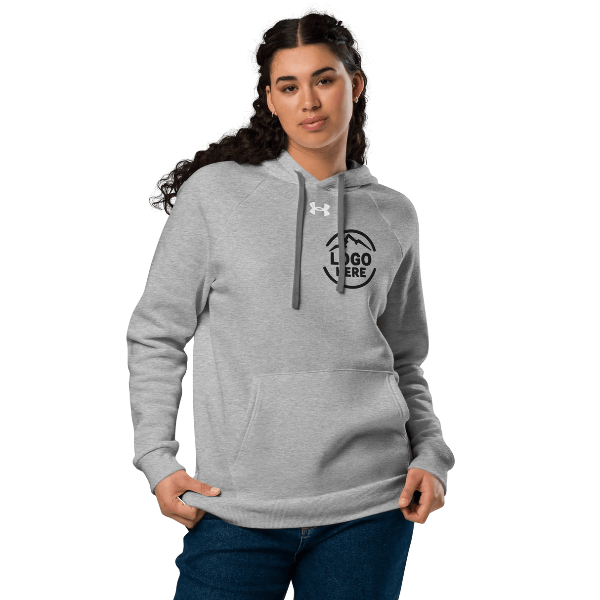 Custom Women's Under Armour Embroidered Comfort Fleece Pullover Hoodie - Arklavo