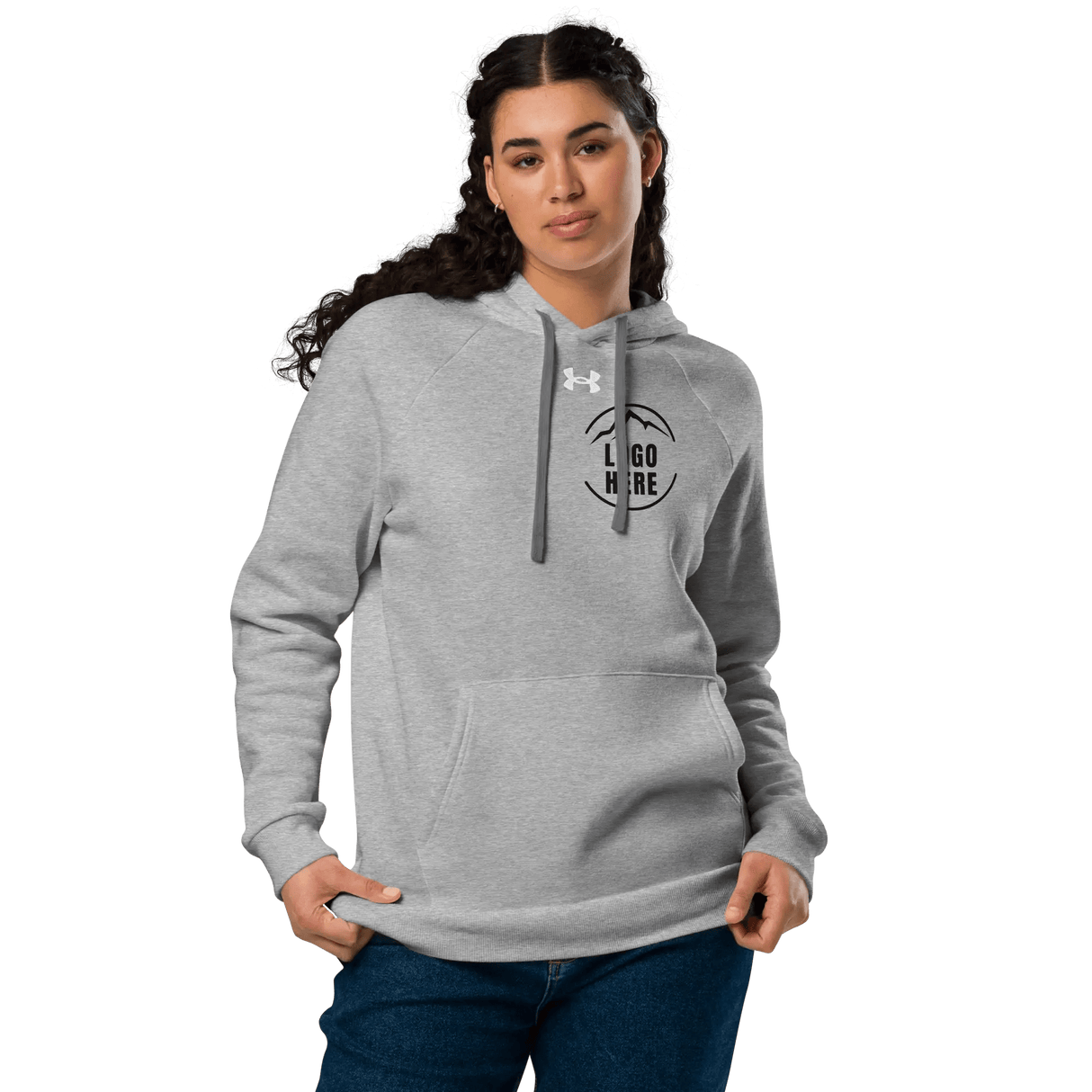 Custom Women's Under Armour Printed Comfort Fleece Pullover Hoodie - Arklavo