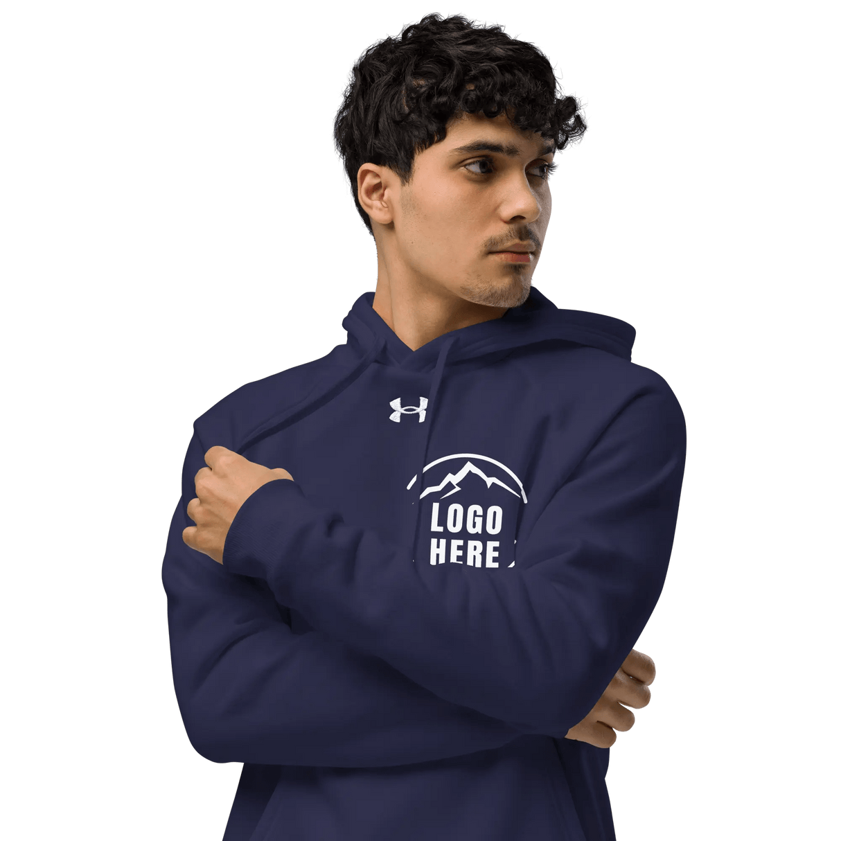 Custom Men's Under Armour Printed Performance Pullover Hoodie - Arklavo
