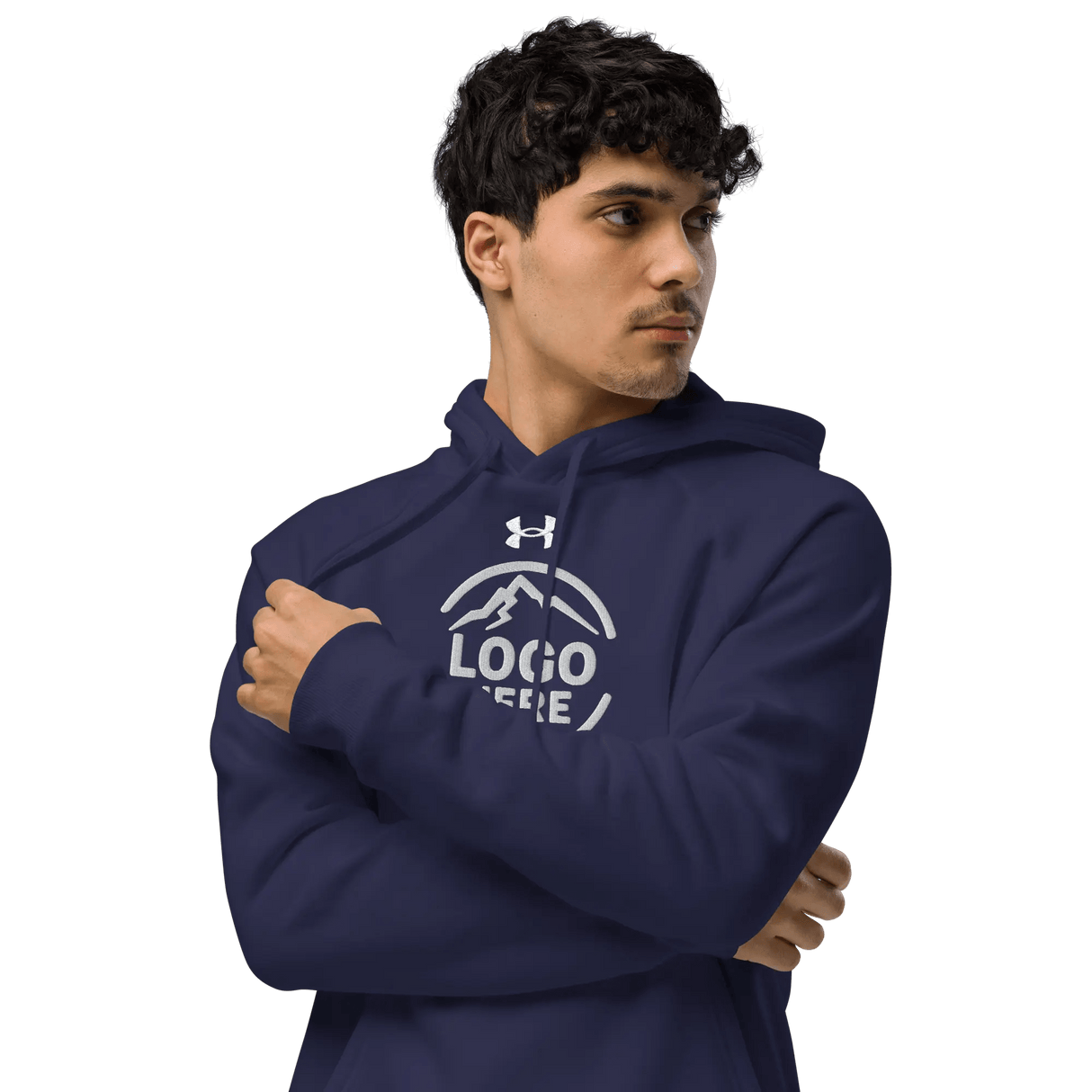 Custom Men's Under Armour Embroidered Comfort Fleece Pullover Hoodie - Arklavo