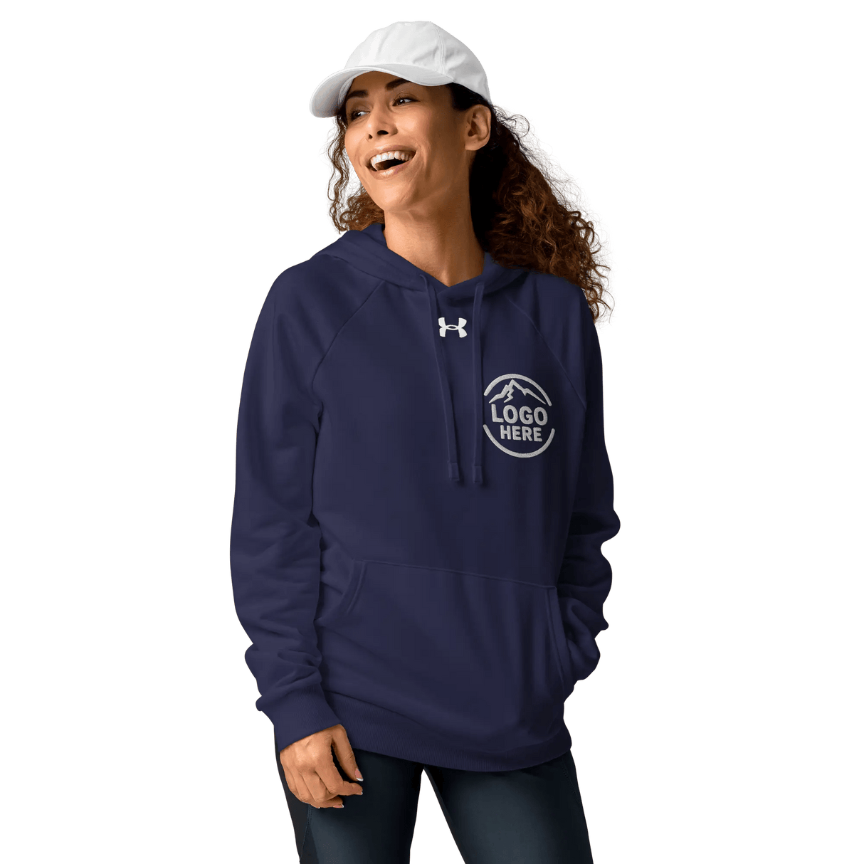 Custom Women's Under Armour Embroidered Comfort Fleece Pullover Hoodie - Arklavo