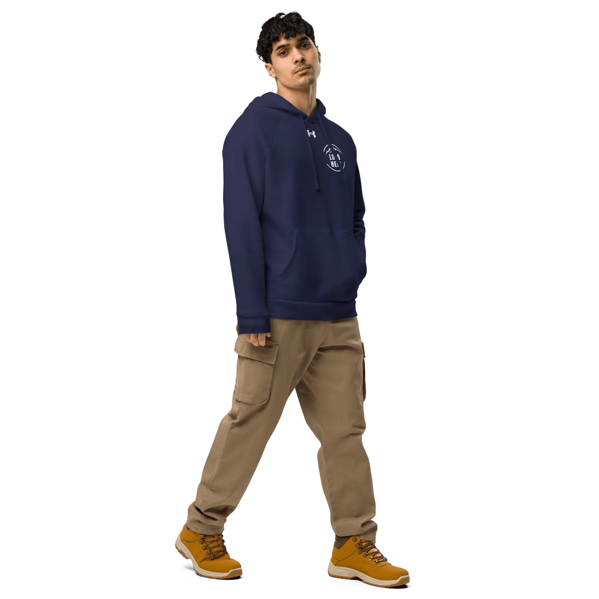 Custom Men's Under Armour Printed Comfort Fleece Pullover Hoodie - Arklavo