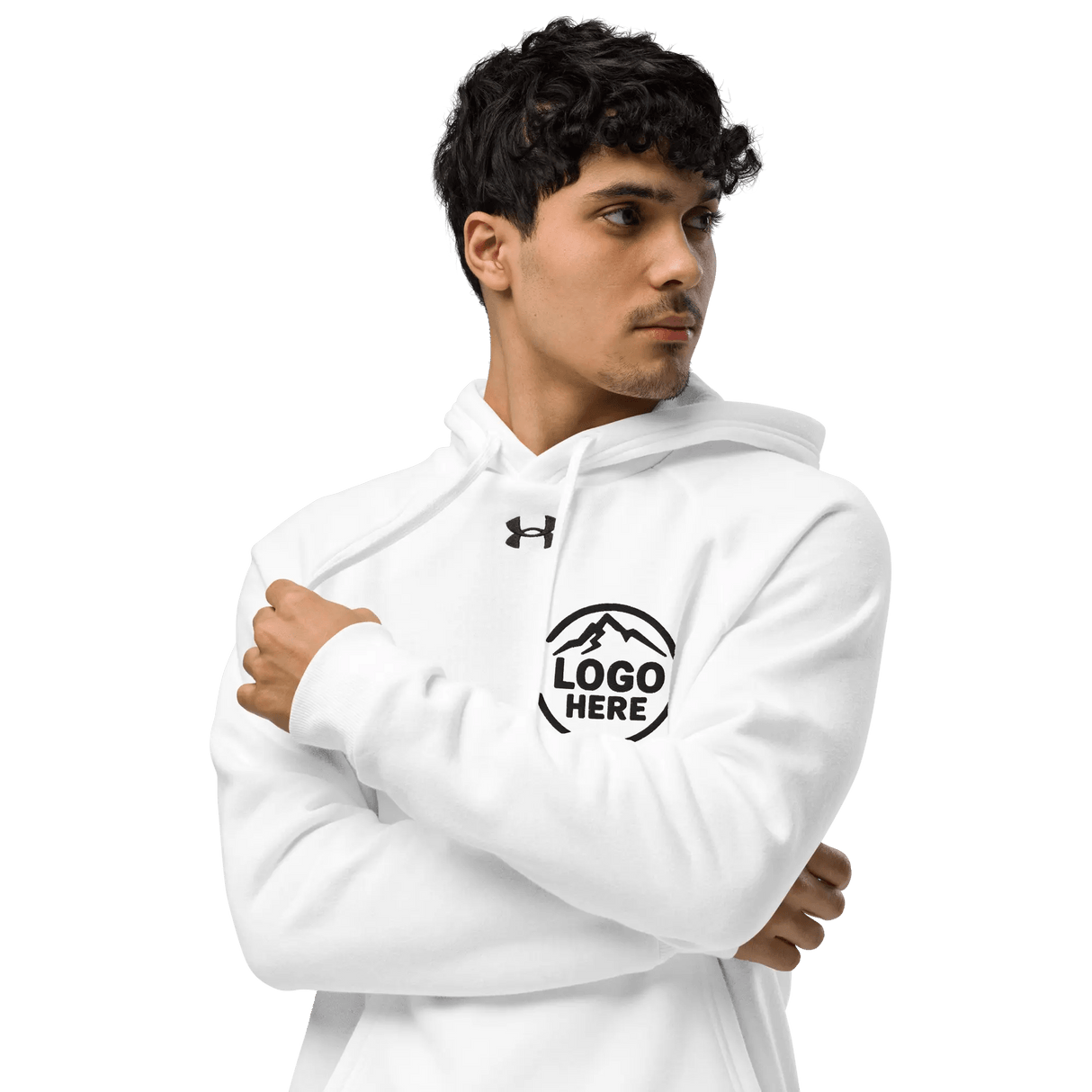 Custom Men's Under Armour Embroidered Performance Pullover Hoodie - Arklavo