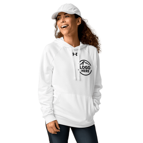 Custom Women's Under Armour Embroidered Comfort Fleece Pullover Hoodie - Arklavo