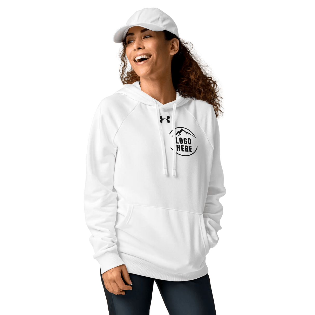 Custom Women's Under Armour Printed Comfort Fleece Pullover Hoodie - Arklavo