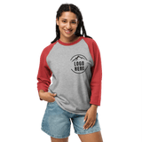 Custom Women's Tultex Printed Raglan Baseball Shirt - Arklavo