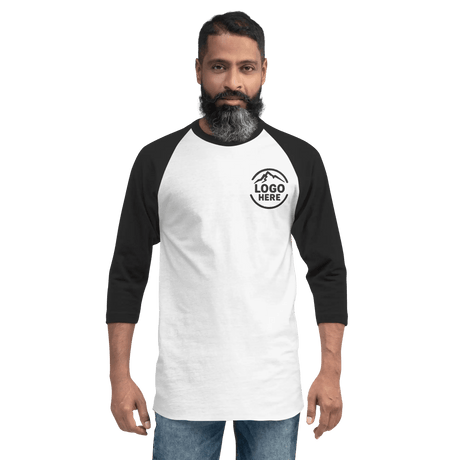 Custom Men's Tultex Embroidered Raglan Baseball Shirt - Arklavo