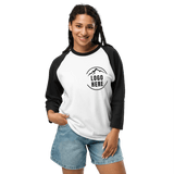 Custom Women's Tultex Printed Raglan Baseball Shirt - Arklavo