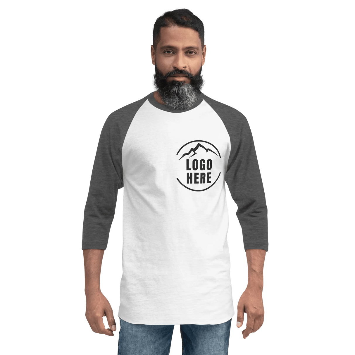 Custom Men's Tultex Printed Raglan Baseball Shirt - Arklavo