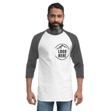 Custom Men's Tultex Printed Raglan Baseball Shirt - Arklavo