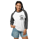 Custom Women's Tultex Printed Raglan Baseball Shirt - Arklavo