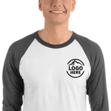 Custom Men's Tultex Embroidered Raglan Baseball Shirt - Arklavo