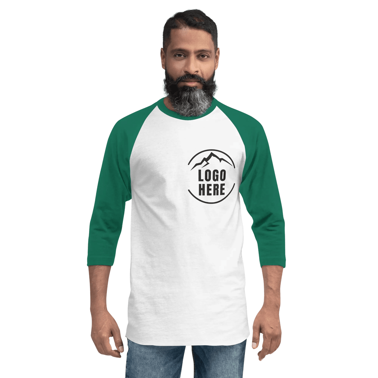 Custom Men's Tultex Printed Raglan Baseball Shirt - Arklavo