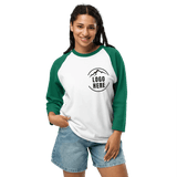 Custom Women's Tultex Printed Raglan Baseball Shirt - Arklavo