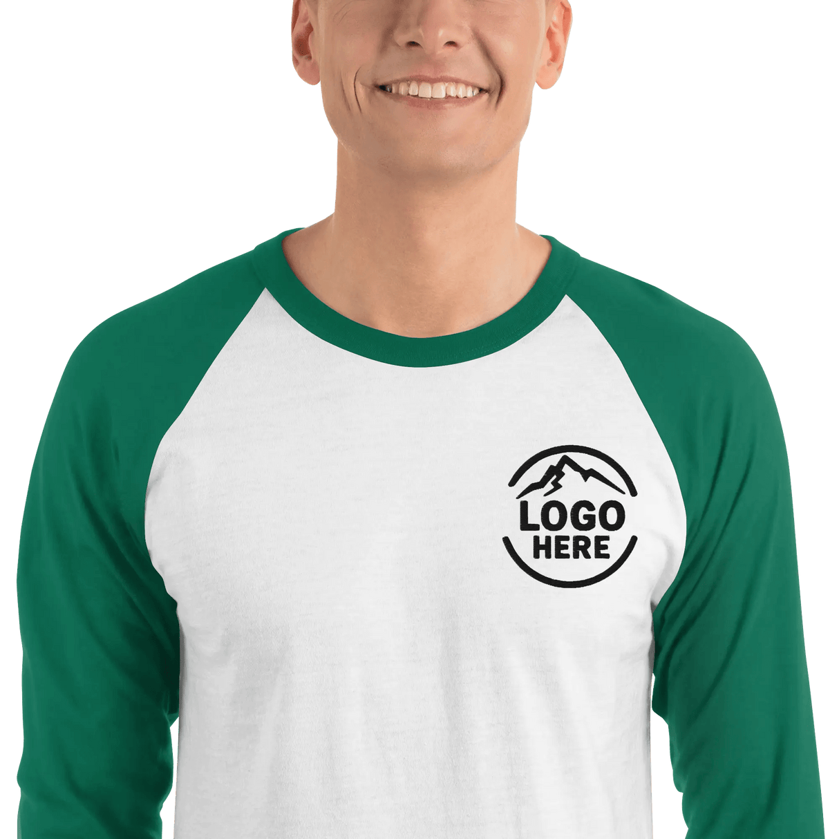 Custom Men's Tultex Embroidered Raglan Baseball Shirt - Arklavo