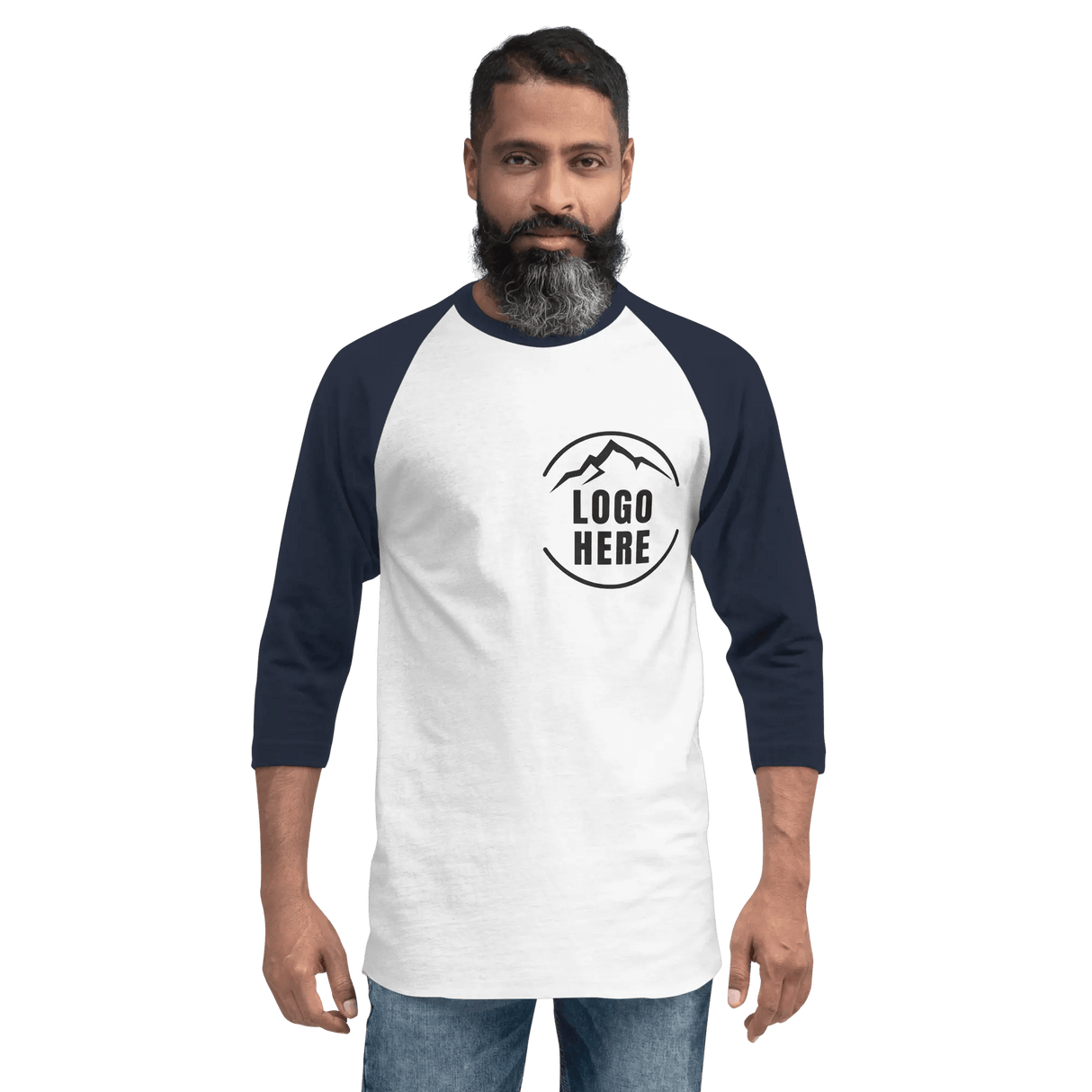Custom Men's Tultex Printed Raglan Baseball Shirt - Arklavo