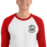 Custom Men's Tultex Embroidered Raglan Baseball Shirt - Arklavo