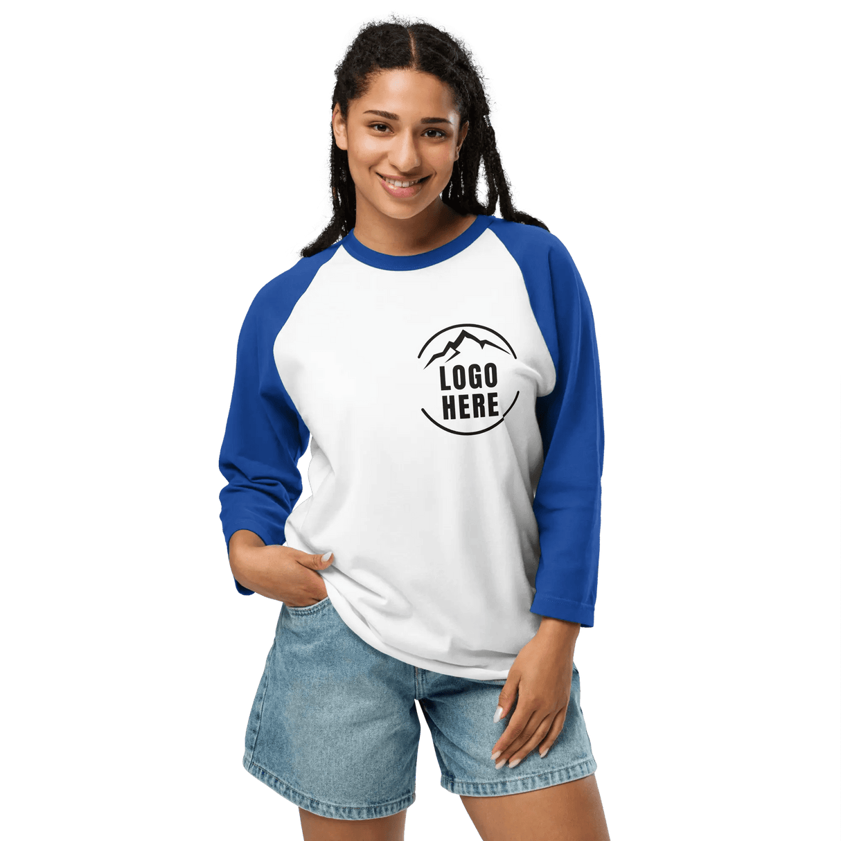 Custom Women's Tultex Printed Raglan Baseball Shirt - Arklavo