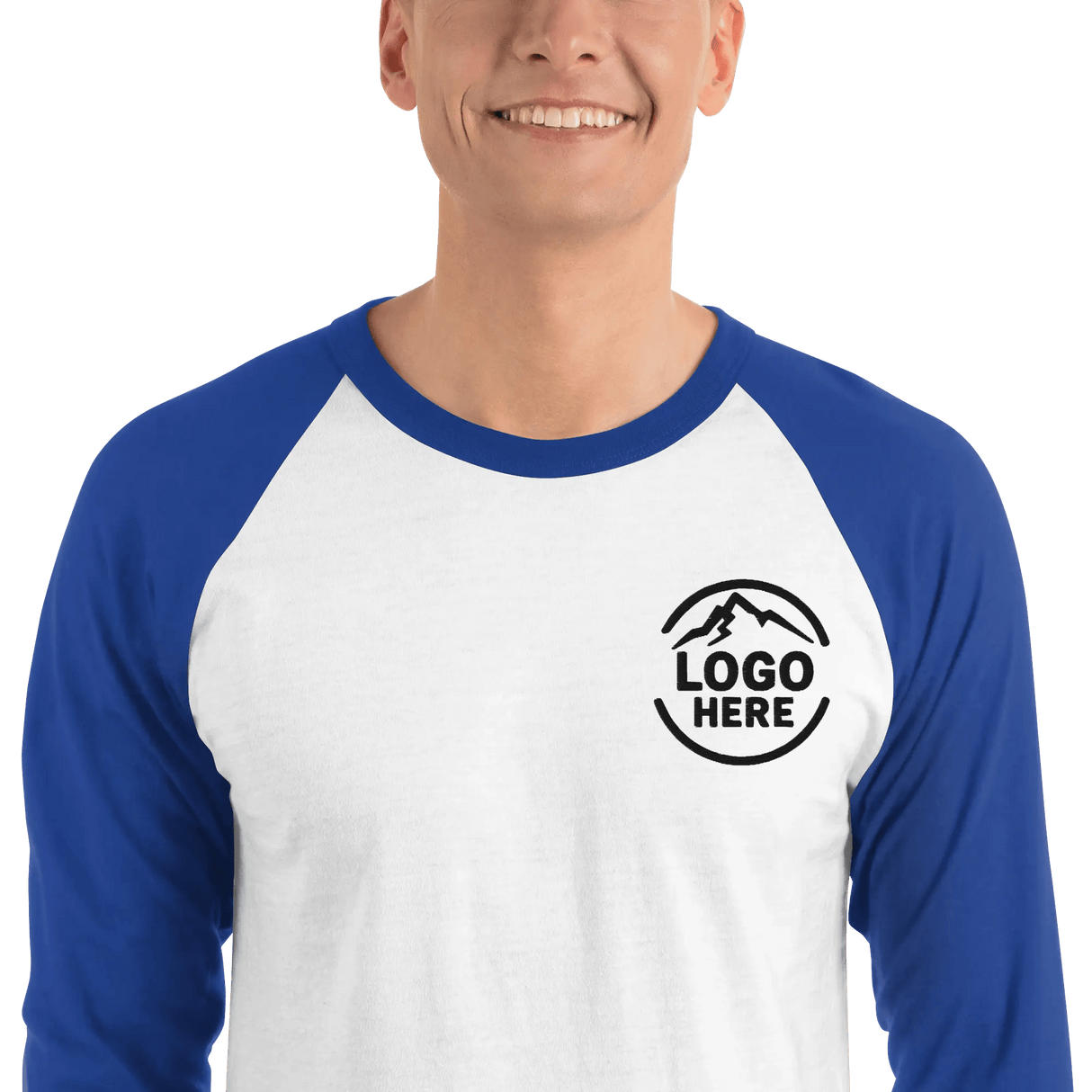 Custom Men's Tultex Embroidered Raglan Baseball Shirt - Arklavo