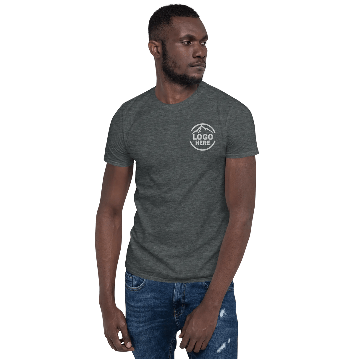 Custom Men's Gildan Embroidered Cotton T-Shirt - Arklavo