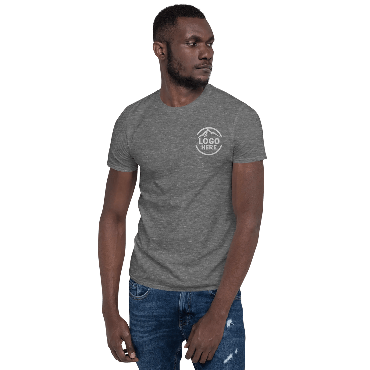 Custom Men's Gildan Embroidered Cotton T-Shirt - Arklavo