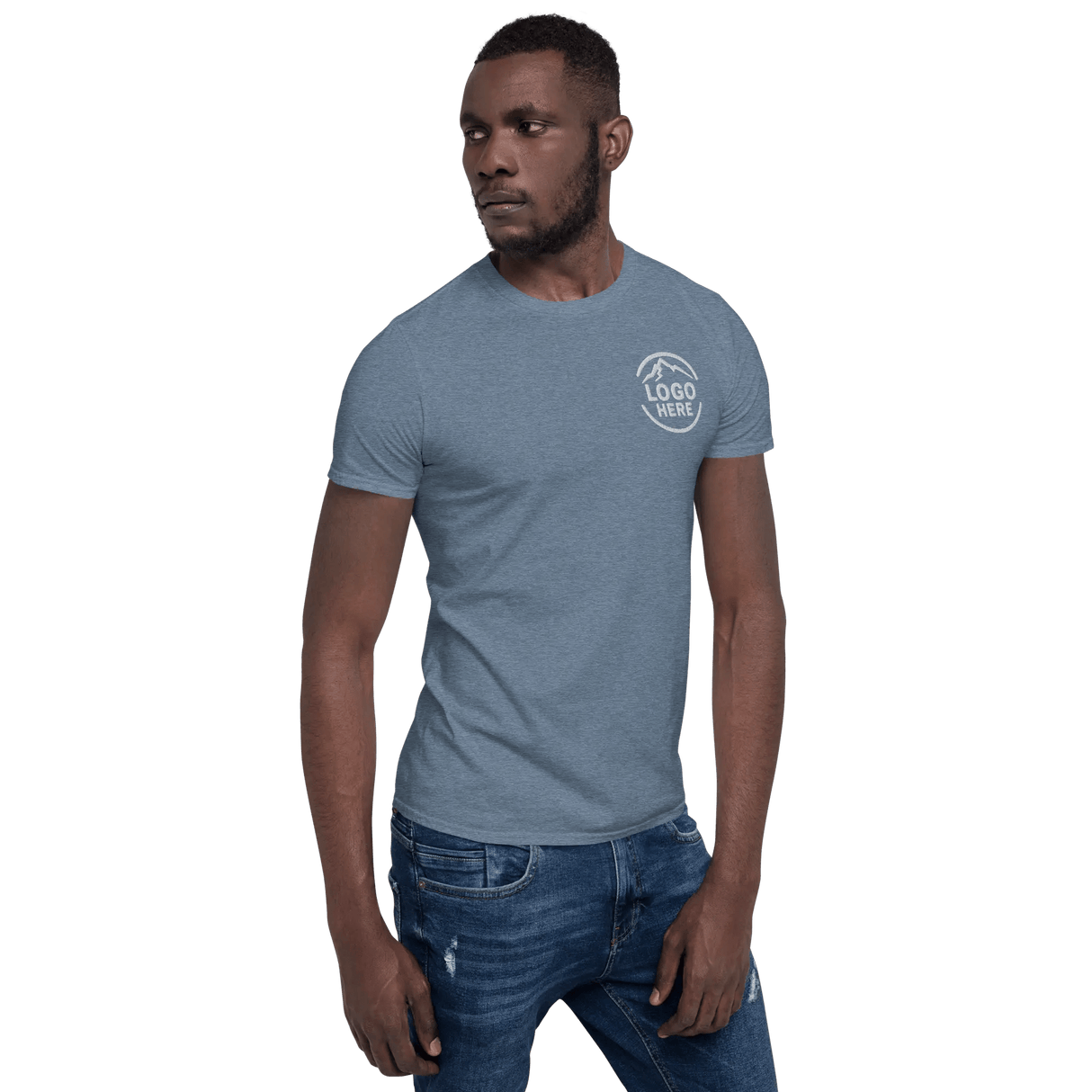 Custom Men's Gildan Embroidered Cotton T-Shirt - Arklavo