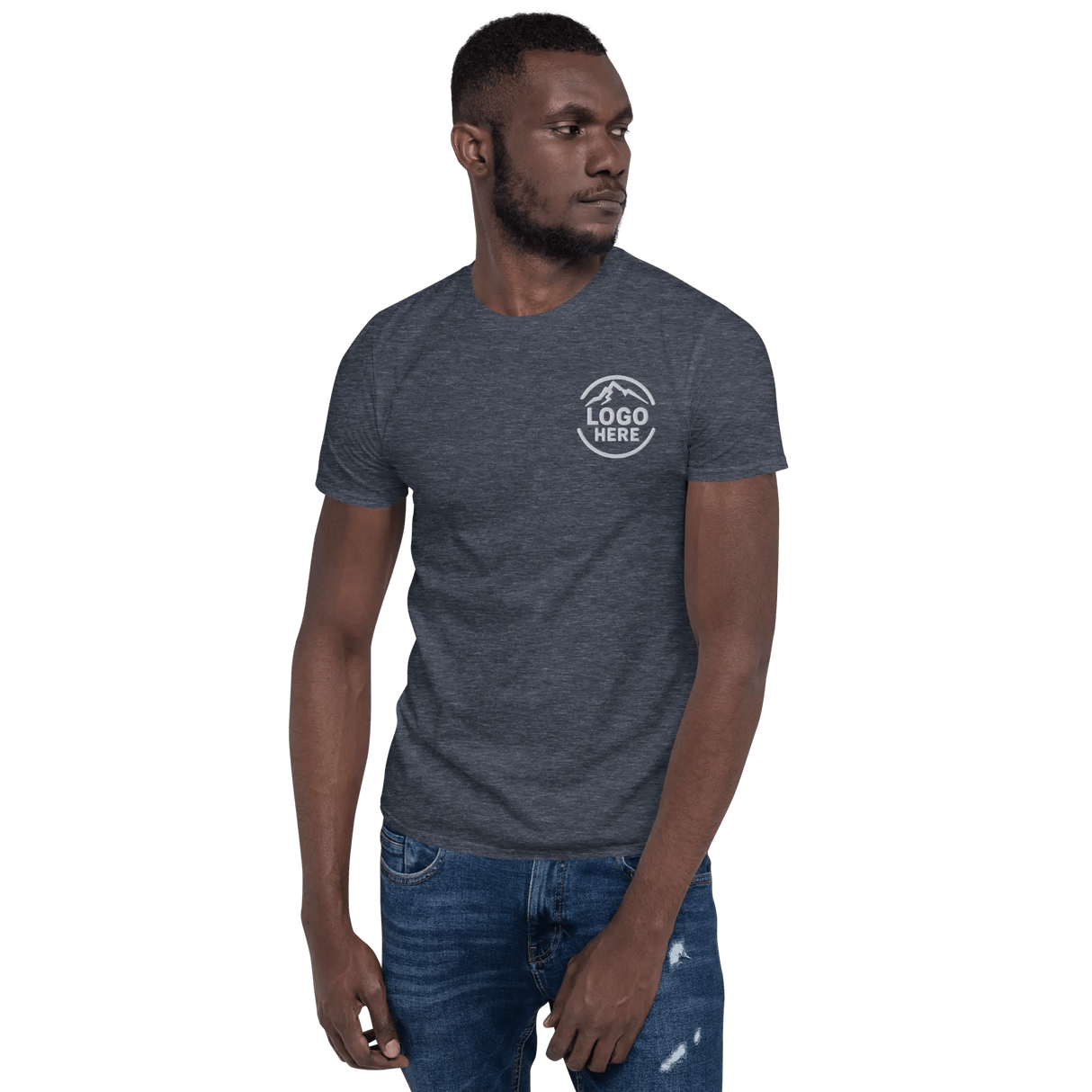 Custom Men's Gildan Embroidered Cotton T-Shirt - Arklavo