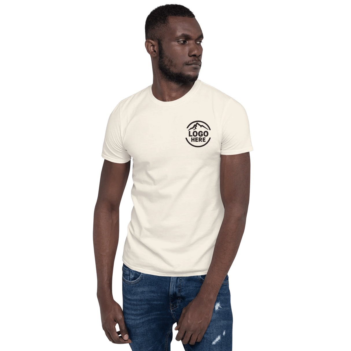Custom Men's Gildan Embroidered Cotton T-Shirt - Arklavo