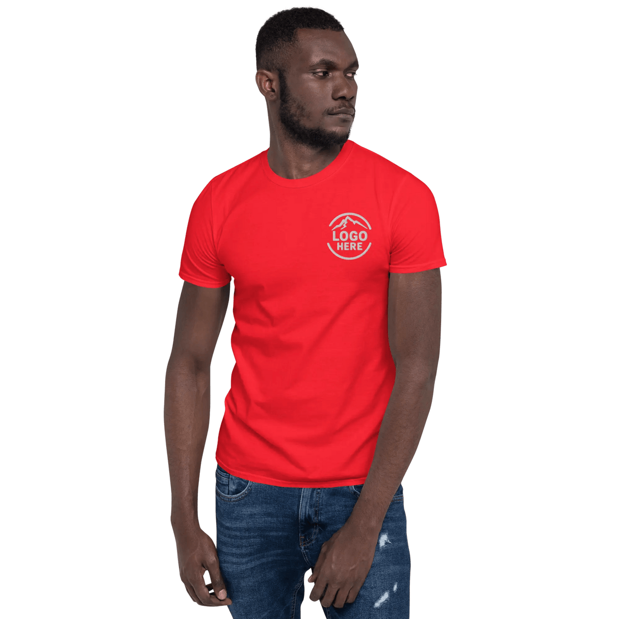 Custom Men's Gildan Embroidered Cotton T-Shirt - Arklavo