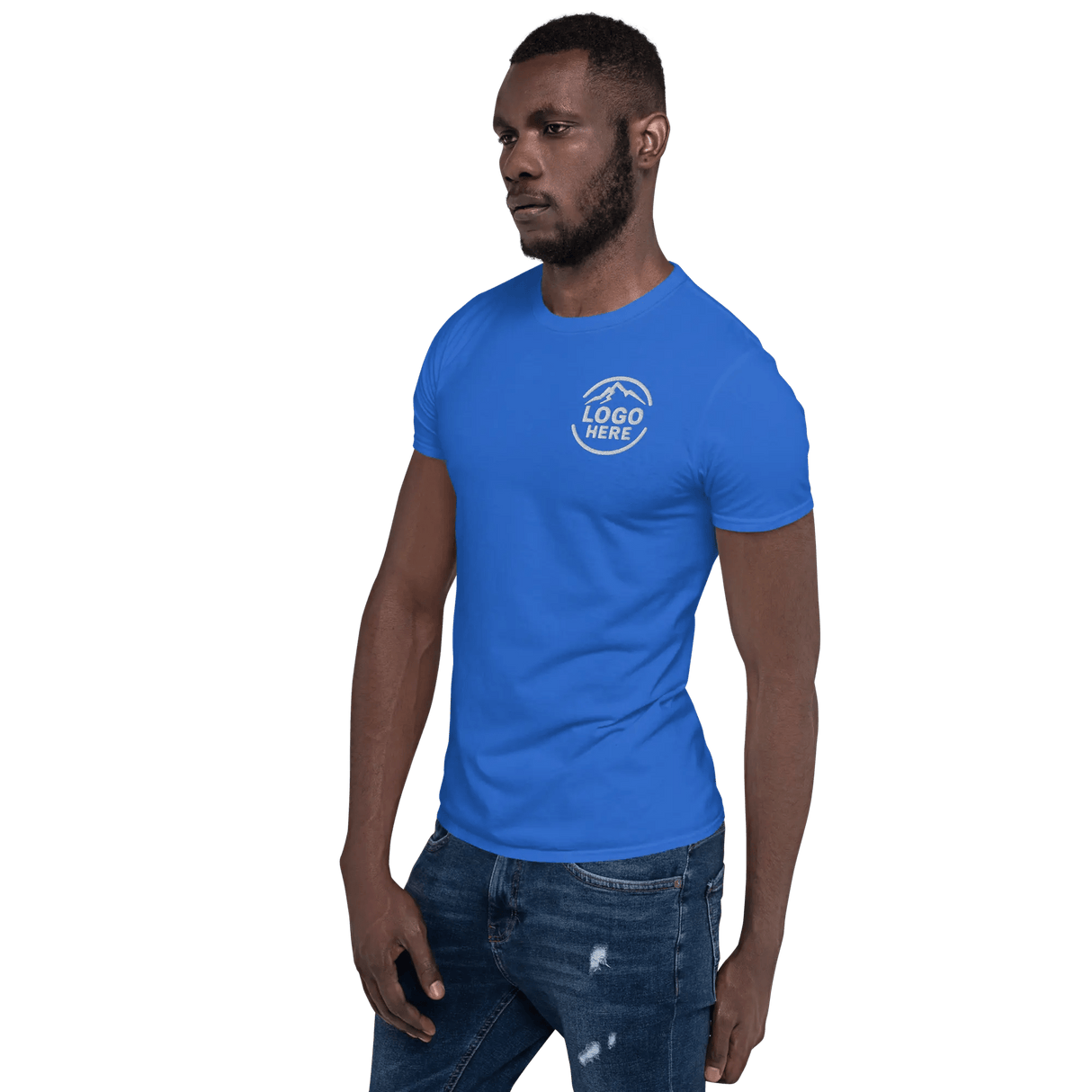 Custom Men's Gildan Embroidered Cotton T-Shirt - Arklavo