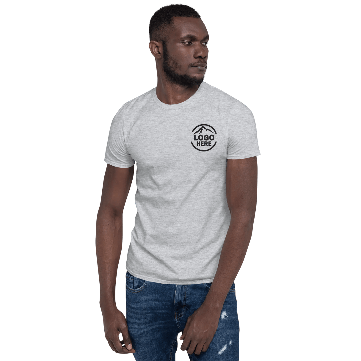 Custom Men's Gildan Embroidered Cotton T-Shirt - Arklavo