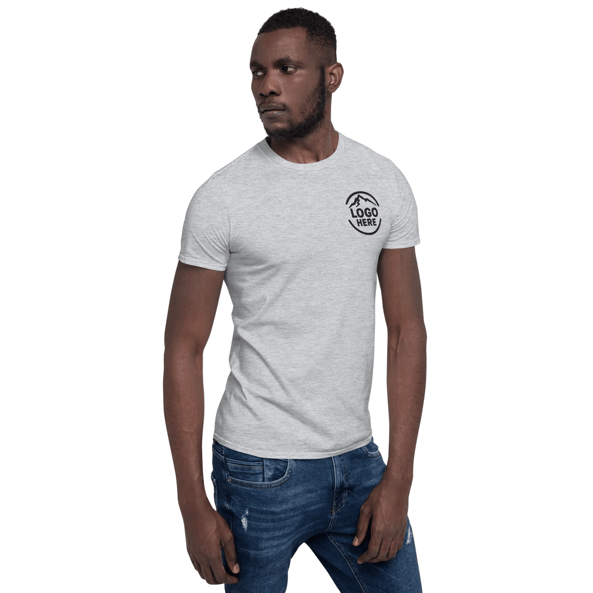 Custom Men's Gildan Embroidered Cotton T-Shirt - Arklavo