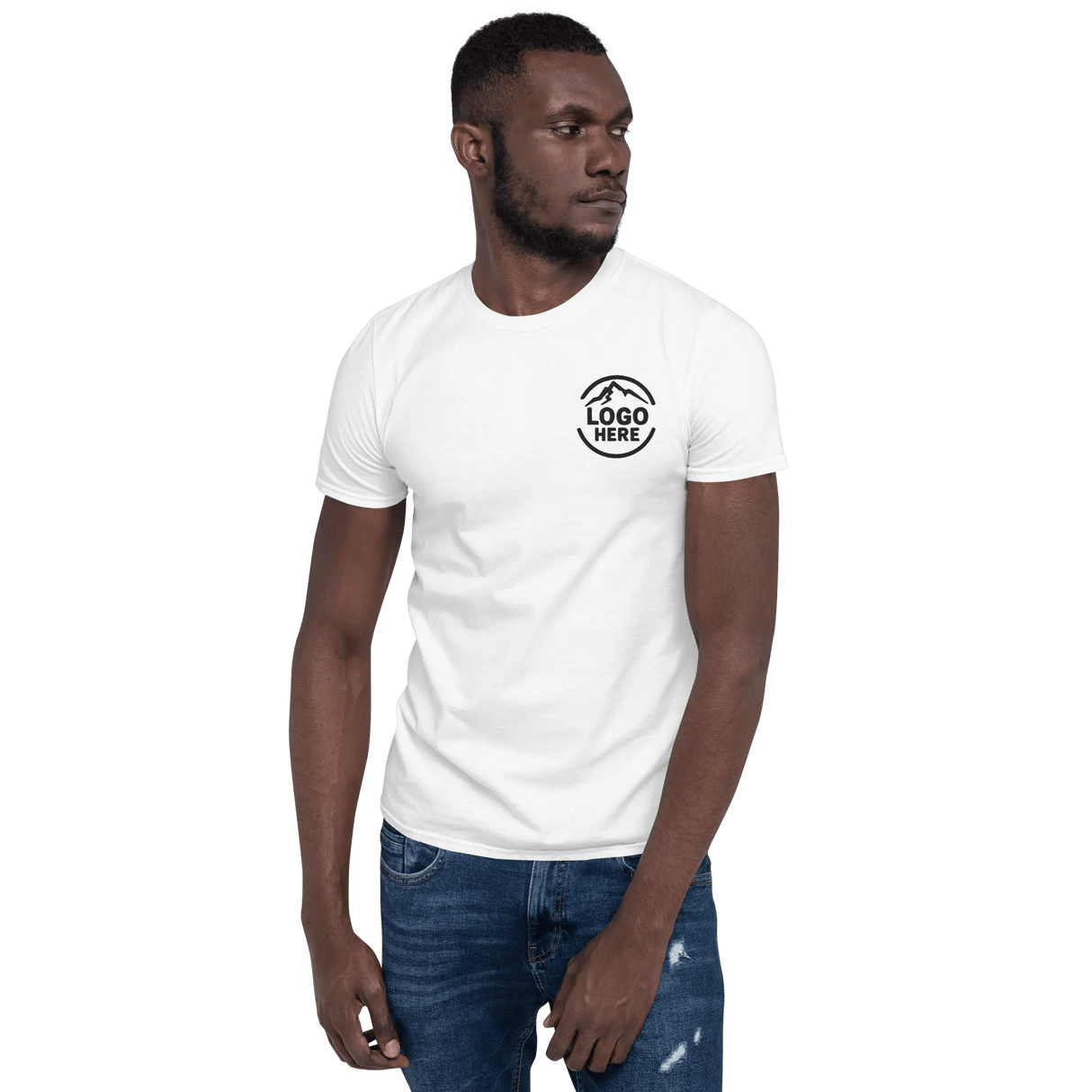 Custom Men's Gildan Embroidered Cotton T-Shirt - Arklavo