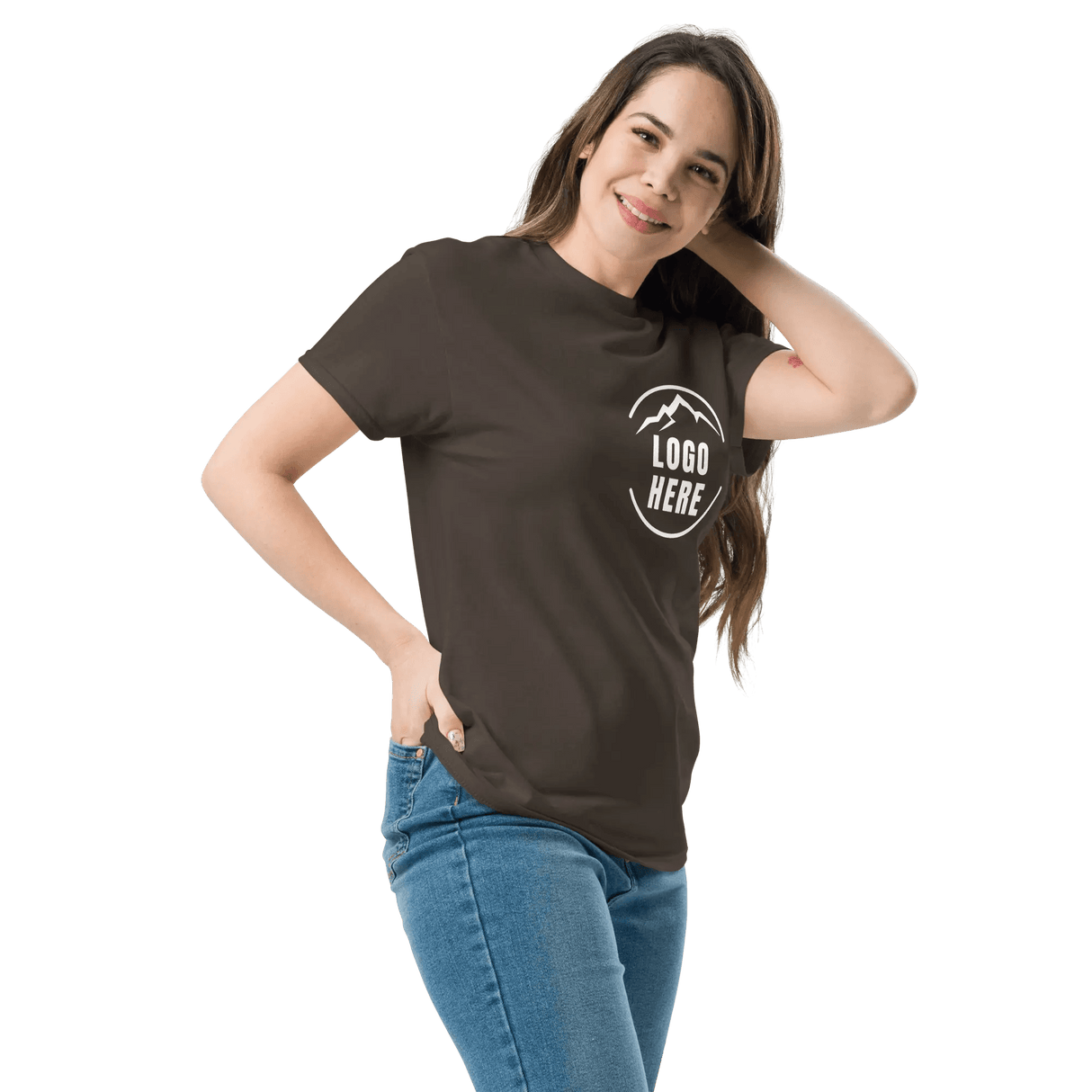 Custom Women's Gildan Printed Crewneck T-Shirt - Arklavo