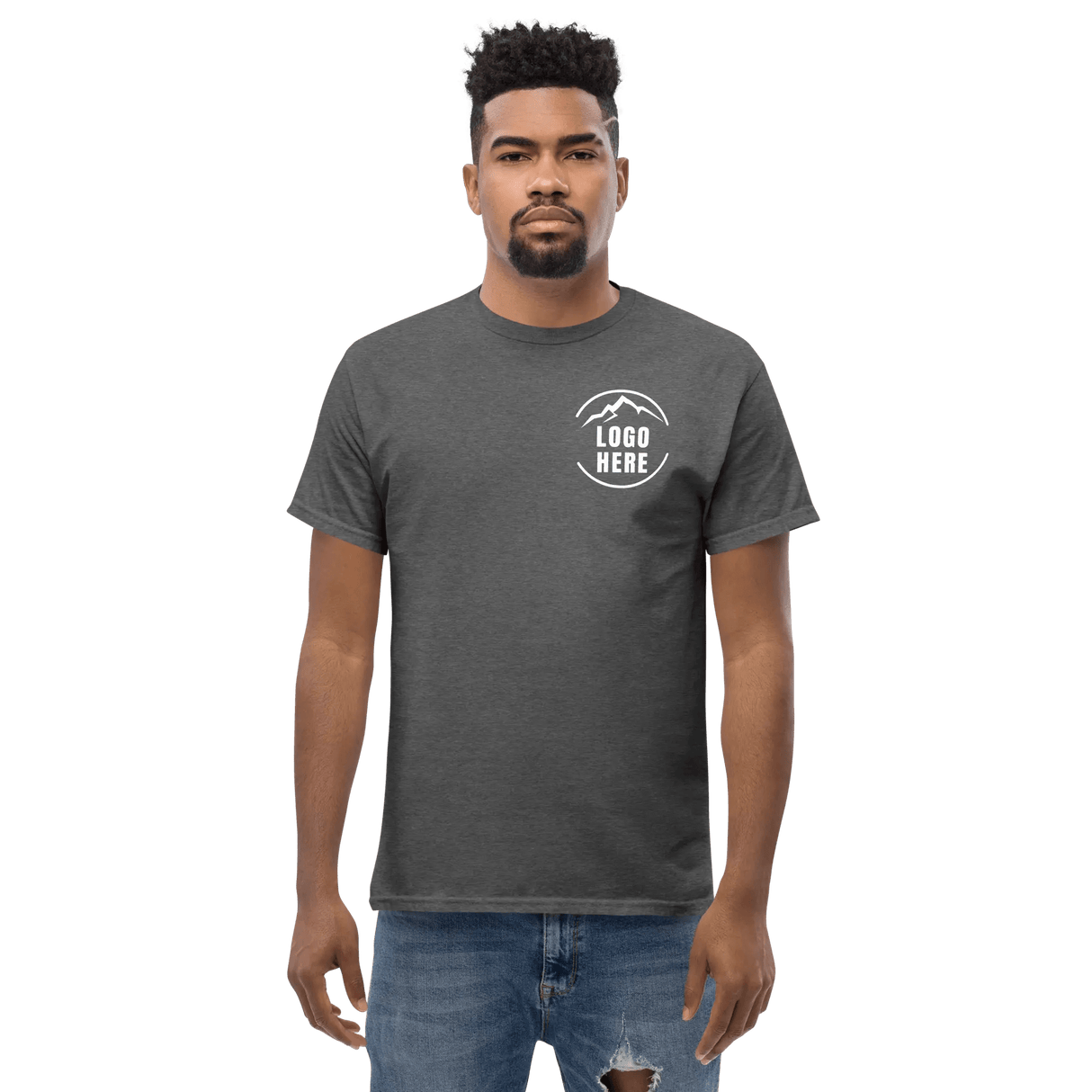 Custom Men's Gildan Printed Crewneck T-Shirt - Arklavo