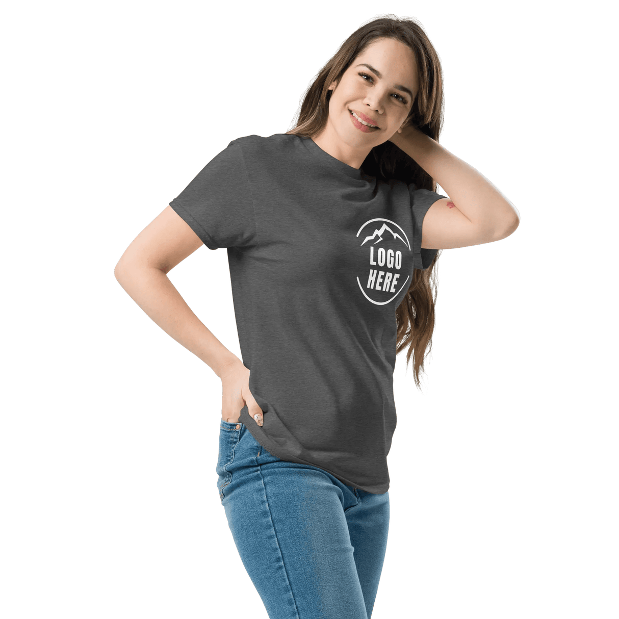 Custom Women's Gildan Printed Crewneck T-Shirt - Arklavo