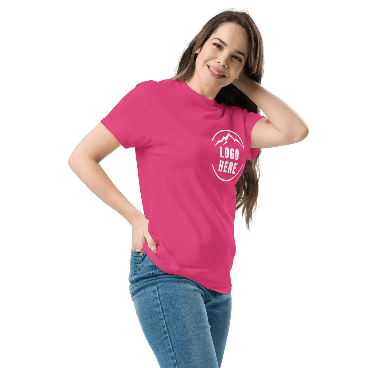 Custom Women's Gildan Printed Crewneck T-Shirt - Arklavo