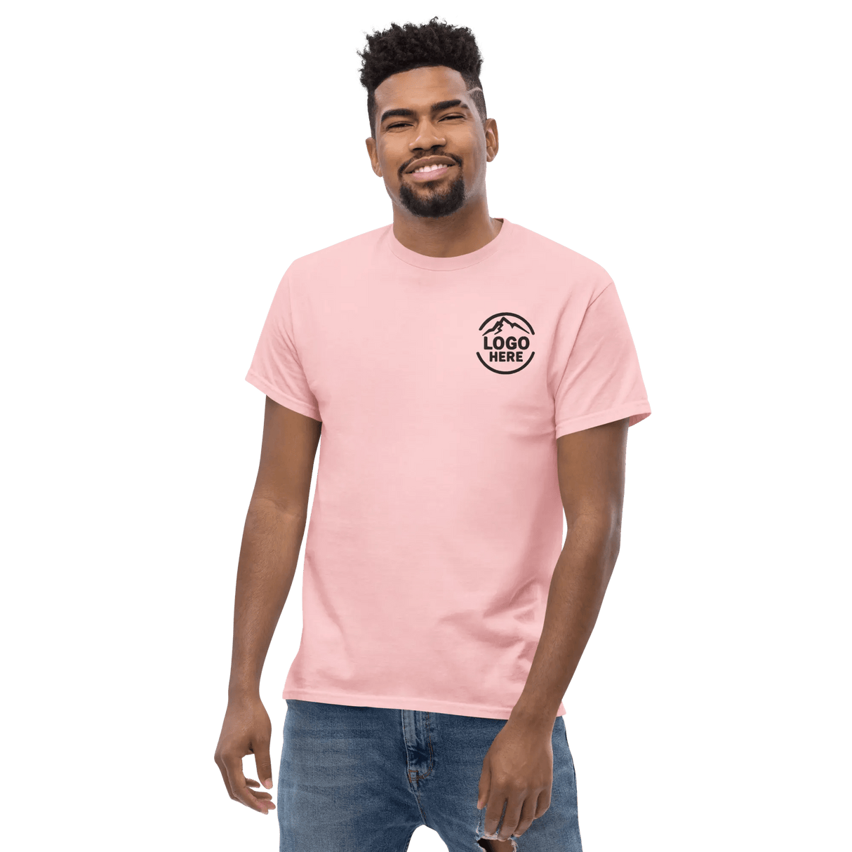 Custom Men's Gildan Embroidered Crewneck T-Shirt - Arklavo