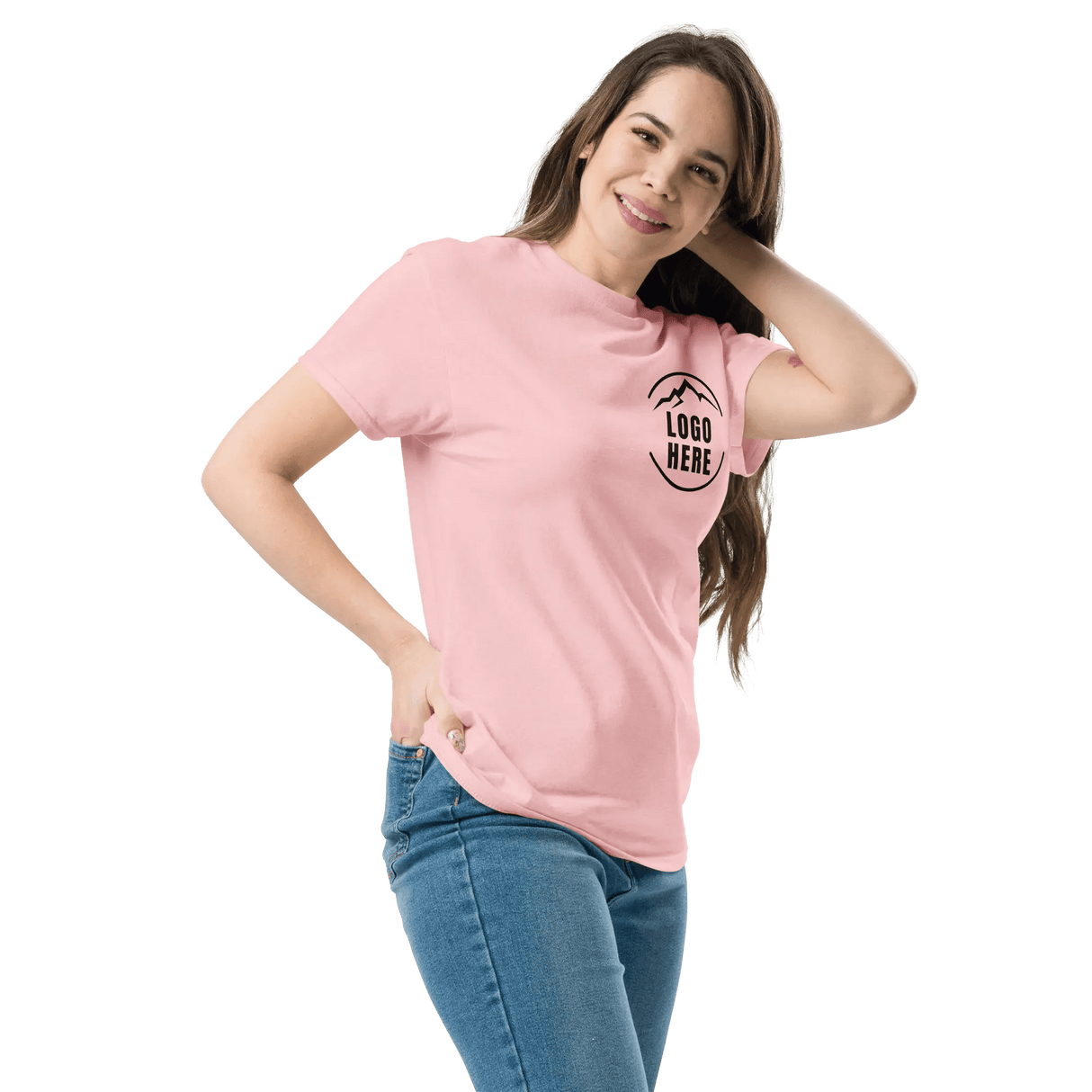 Custom Women's Gildan Printed Crewneck T-Shirt - Arklavo