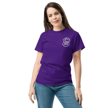 Custom Women's Gildan Embroidered Crewneck T-Shirt - Arklavo