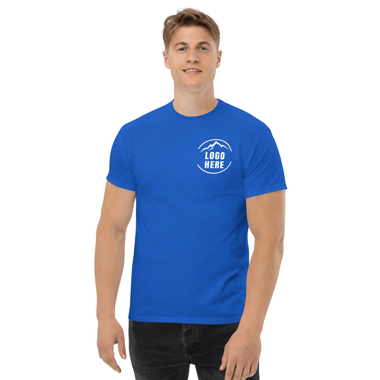 Custom Men's Gildan Printed Crewneck T-Shirt - Arklavo