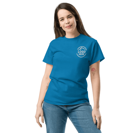 Custom Women's Gildan Embroidered Crewneck T-Shirt - Arklavo