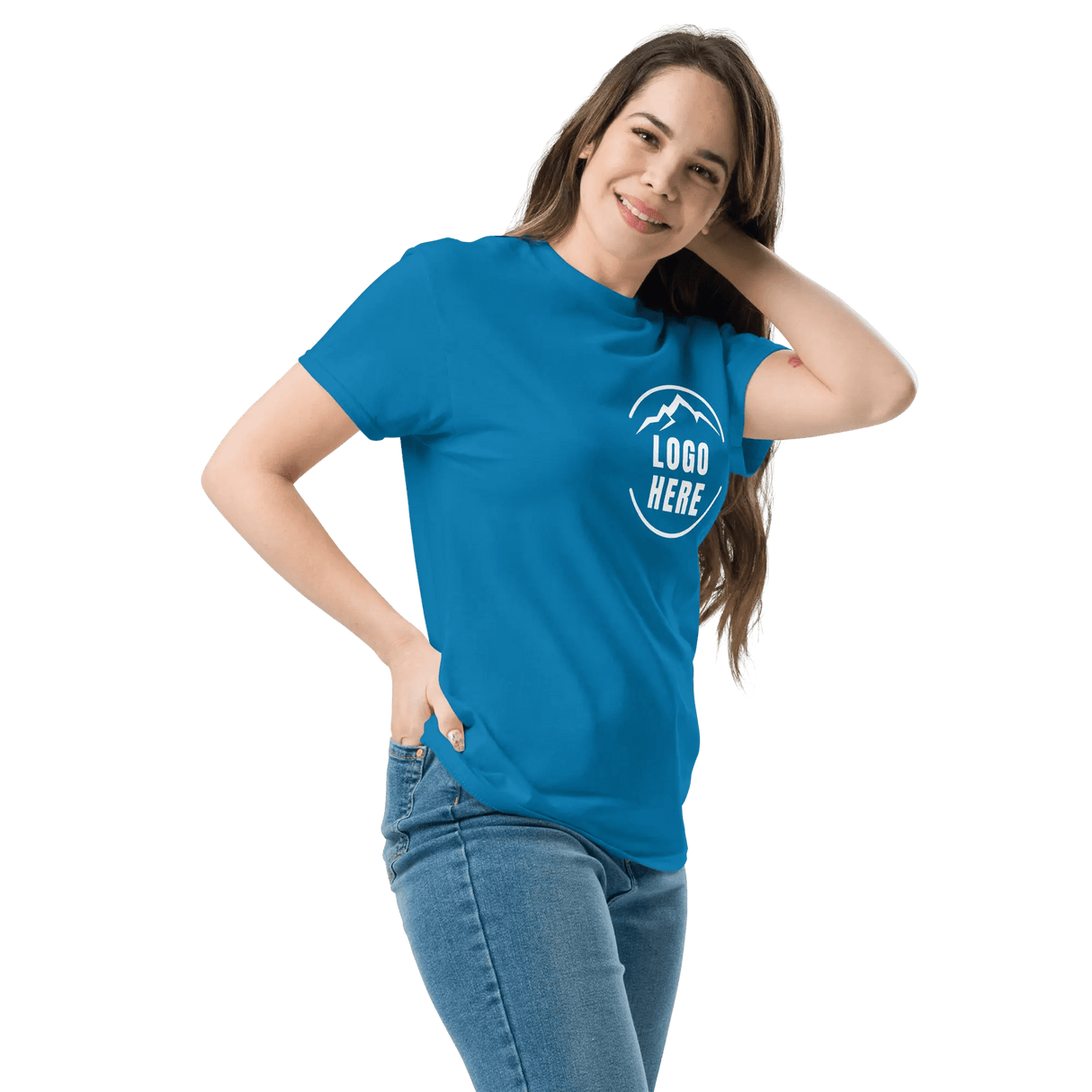 Custom Women's Gildan Printed Crewneck T-Shirt - Arklavo