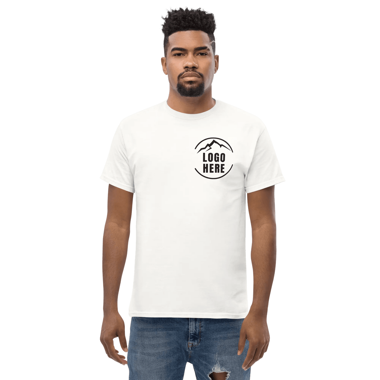 Custom Men's Gildan Printed Crewneck T-Shirt - Arklavo