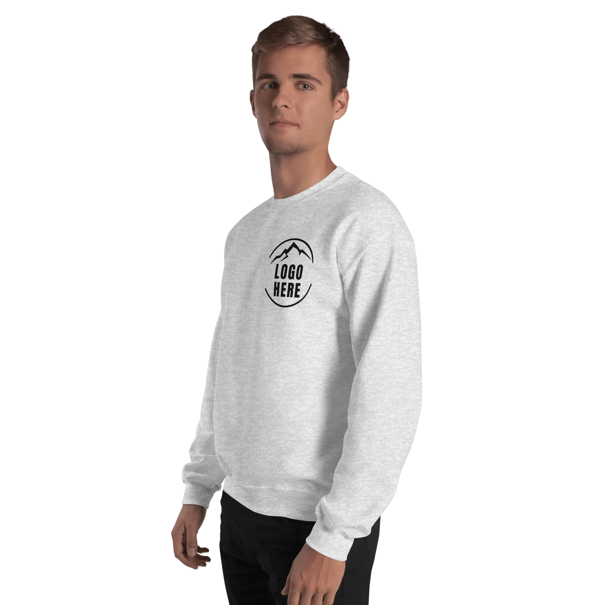 Custom Men's Gildan Printed Cotton Blend Crewneck Sweatshirt - Arklavo